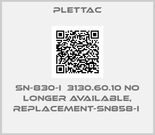 Plettac-SN-830-I  3130.60.10 NO LONGER AVAILABLE, REPLACEMENT-SN858-I 