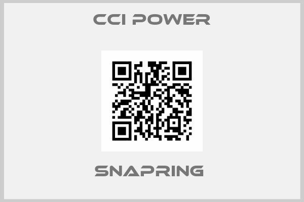Cci Power-SNAPRING 