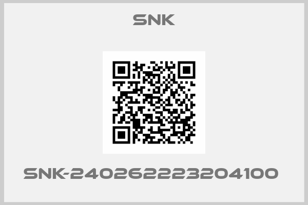 Snk-SNK-240262223204100 