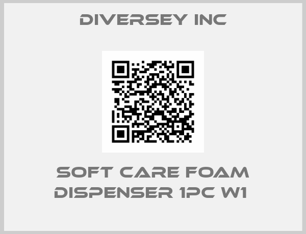 Diversey Inc-SOFT CARE FOAM DISPENSER 1PC W1 