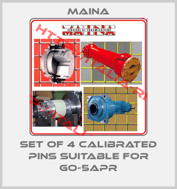 maina-SET OF 4 CALIBRATED PINS SUITABLE FOR GO-5APR