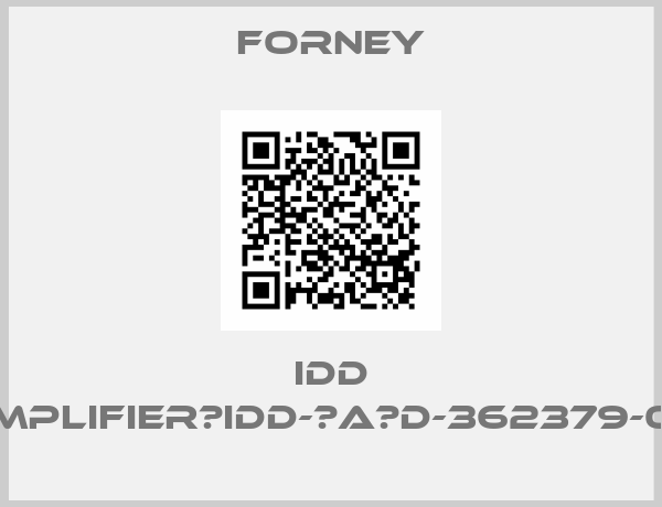 Forney-IDD Amplifier：IDD-ⅢA（D-362379-01）