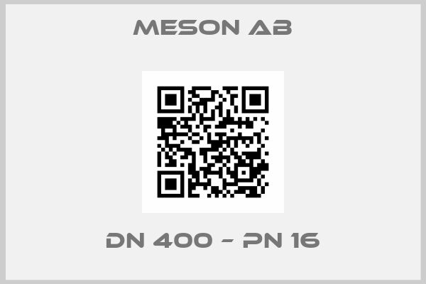 Meson AB-DN 400 – PN 16