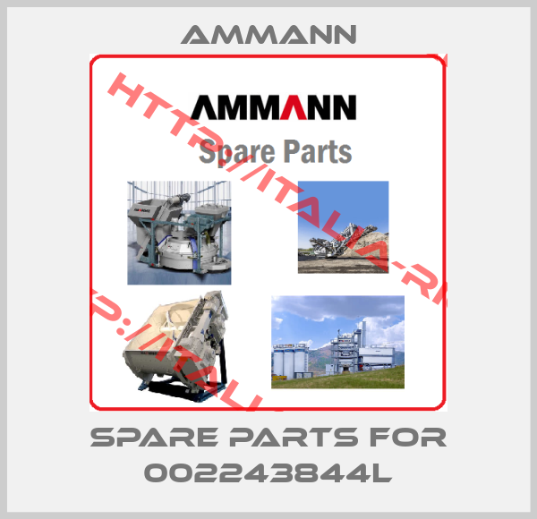 Ammann-spare parts for 002243844L