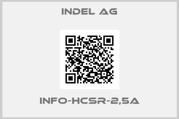 INDEL AG-INFO-HCSr-2,5A