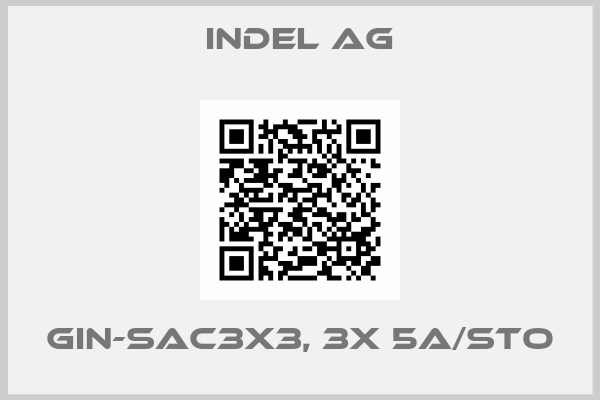 INDEL AG-GIN-SAC3X3, 3X 5A/STO