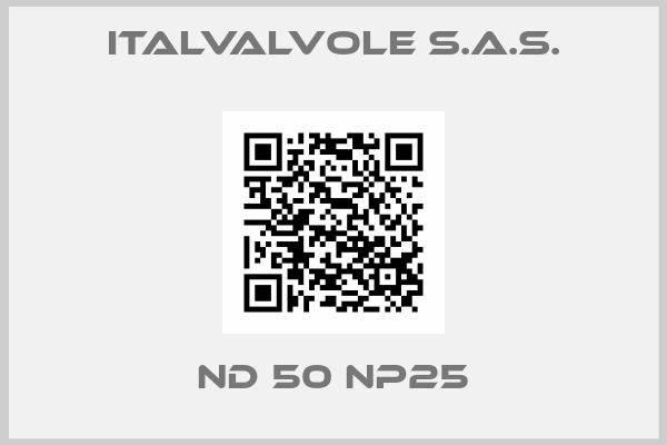 ITALVALVOLE S.A.S.-ND 50 NP25