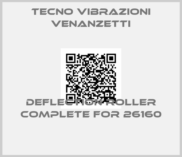 Tecno Vibrazioni Venanzetti-Deflection roller complete for 26160