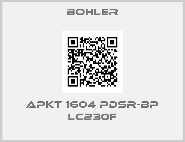 BOHLER-APKT 1604 PDSR-BP LC230F
