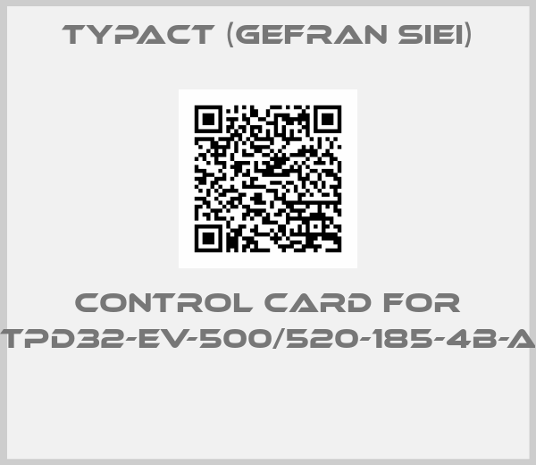 Typact (Gefran SIEI)-control card for TPD32-EV-500/520-185-4B-A 