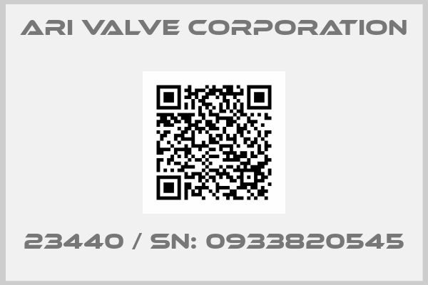 ARI Valve Corporation-23440 / SN: 0933820545