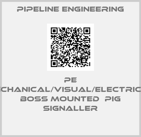 Pipeline Engineering-PE Mechanical/Visual/Electrical Boss Mounted  Pig Signaller