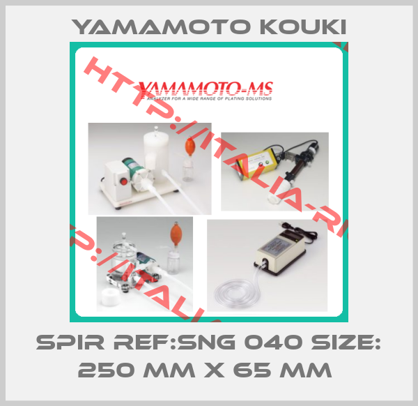 Yamamoto Kouki-SPIR REF:SNG 040 SIZE: 250 MM X 65 MM 