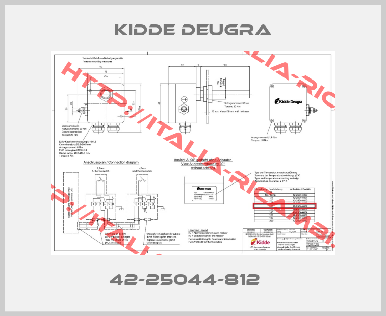 Kidde Deugra-42-25044-812   