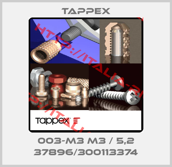 Tappex-003-M3 M3 / 5,2 37896/300113374