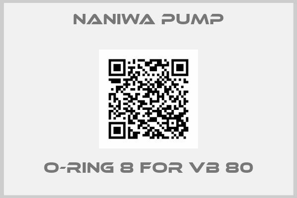 NANIWA PUMP-O-RING 8 for VB 80
