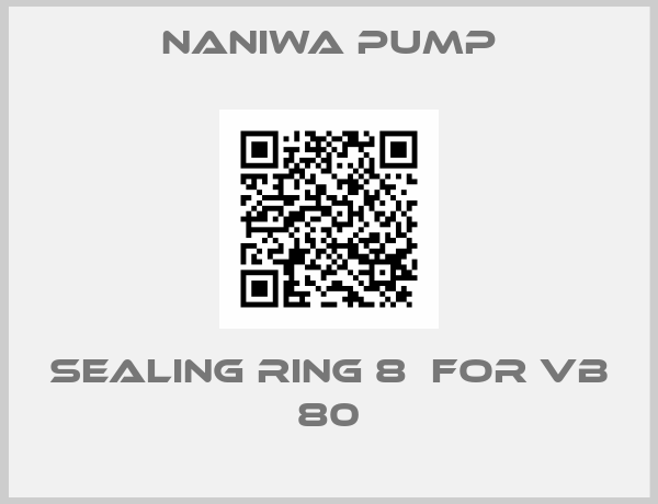 NANIWA PUMP-SEALING RING 8  for VB 80