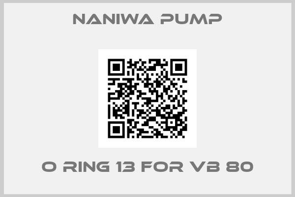 NANIWA PUMP-O RING 13 for VB 80