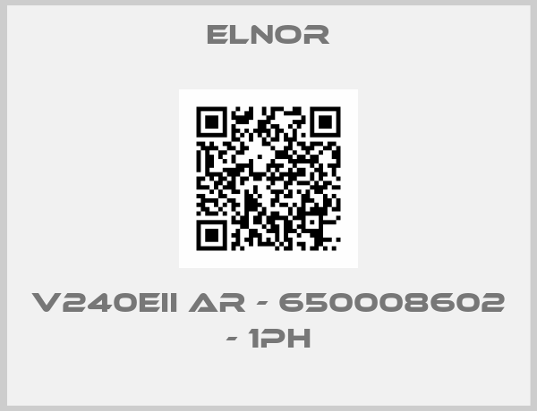 Elnor-V240EII AR - 650008602 - 1Ph
