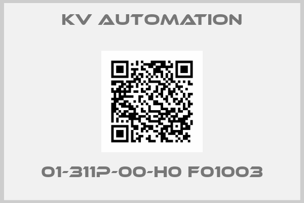 Kv Automation-01-311P-00-H0 F01003