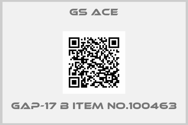GS ACE-GAP-17 B Item no.100463