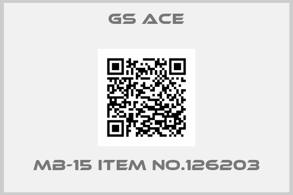 GS ACE-MB-15 Item no.126203