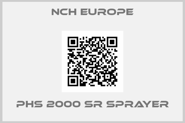 NCH Europe-PHS 2000 SR SPRAYER