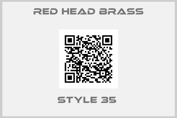 Red Head Brass-Style 35 