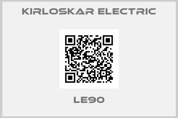 KIRLOSKAR ELECTRIC-LE90