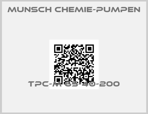 Munsch Chemie-Pumpen -TPC-M 65-40-200