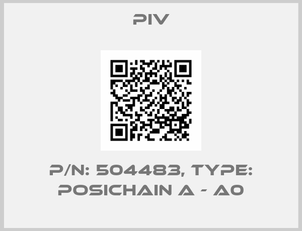 PIV-P/N: 504483, Type: POSICHAIN A - A0