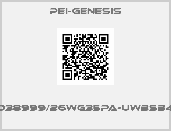 PEI-Genesis- D38999/26WG35PA-UWBSB4