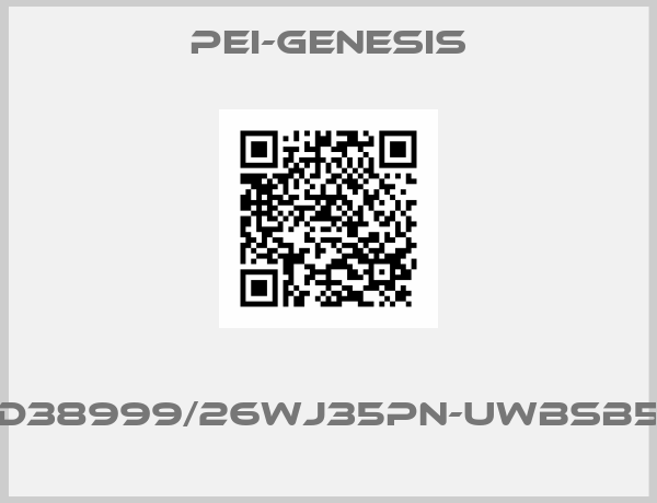 PEI-Genesis- D38999/26WJ35PN-UWBSB5