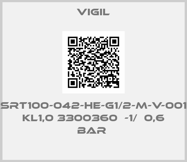 Vigil-SRT100-042-HE-G1/2-M-V-001  KL1,0 3300360  -1/  0,6 BAR 