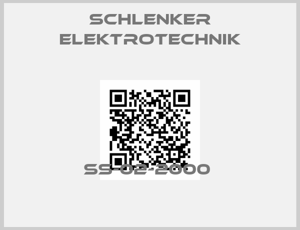Schlenker elektrotechnik-SS-02-2000 