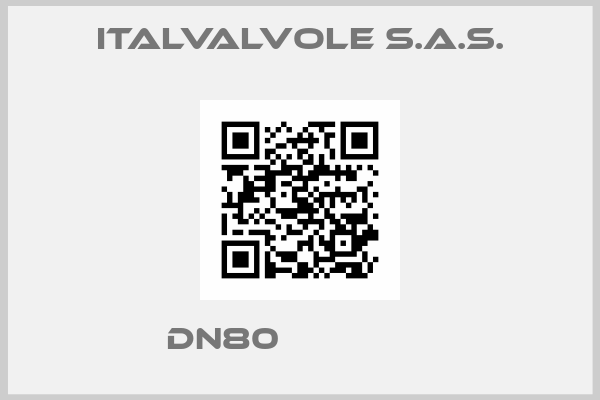 ITALVALVOLE S.A.S.- DN80              