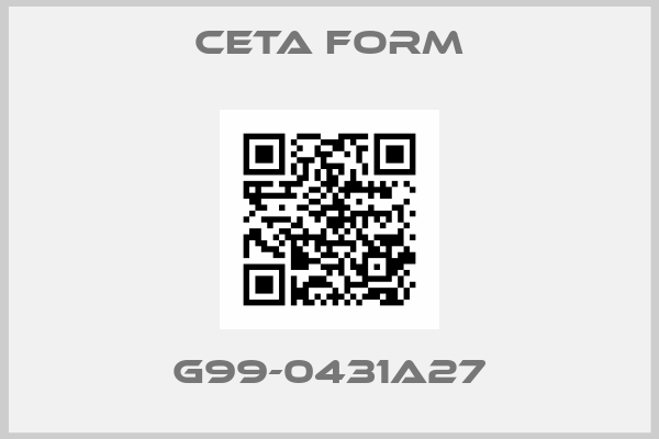 CETA FORM-G99-0431A27