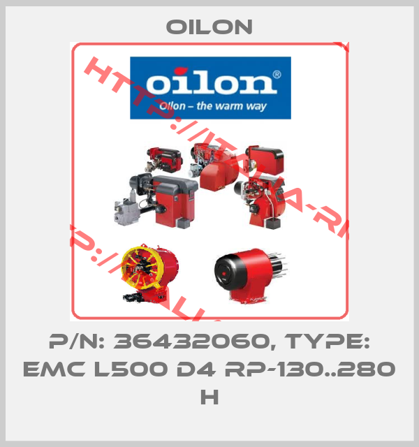 Oilon-P/N: 36432060, Type: EMC L500 D4 RP-130..280 H