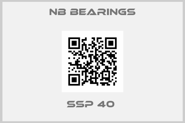 NB Bearings-SSP 40 