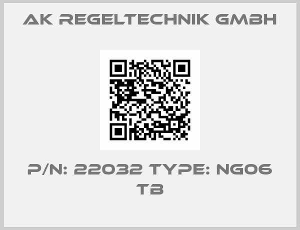AK Regeltechnik GmbH-P/N: 22032 Type: NG06 TB