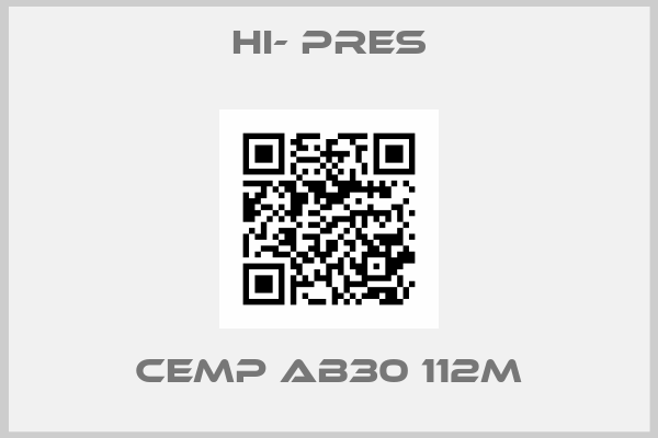 HI- PRES-CEMP AB30 112M