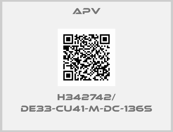 APV-H342742/ DE33-CU41-M-DC-136S