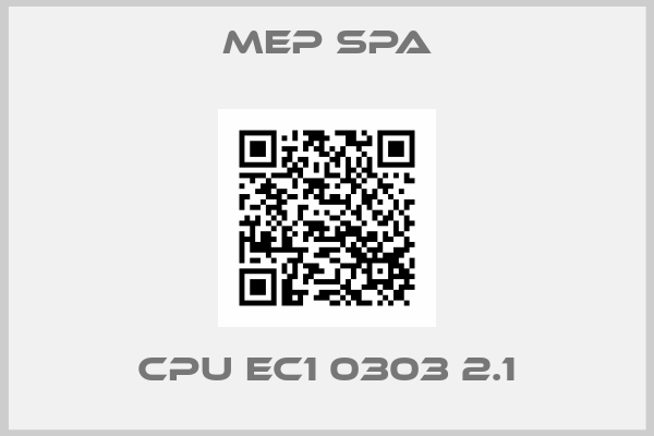 MEP spa-CPU EC1 0303 2.1