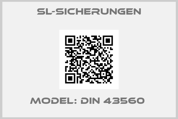 SL-SICHERUNGEN-Model: DIN 43560 