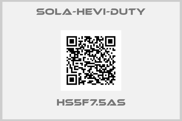 Sola-Hevi-Duty-HS5F7.5AS