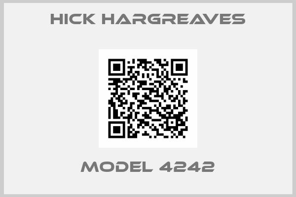 HICK HARGREAVES-Model 4242