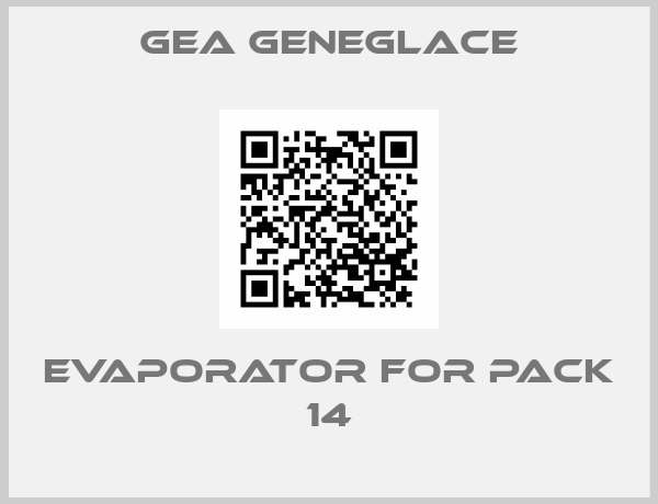 GEA geneglace-Evaporator for Pack 14