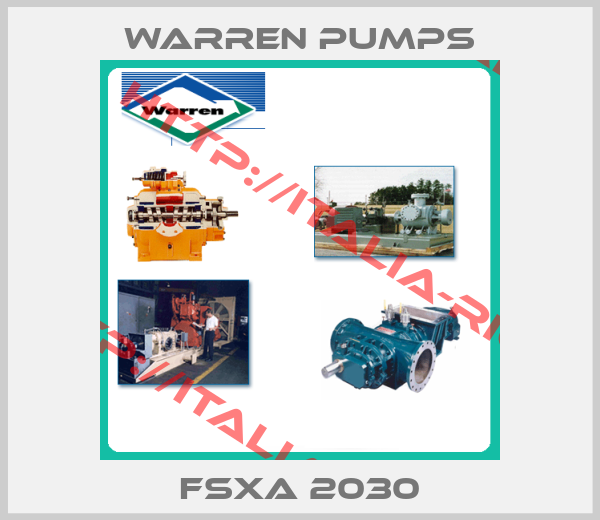 Warren Pumps- FSXA 2030