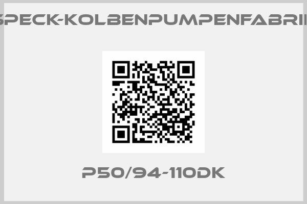 SPECK-KOLBENPUMPENFABRIK-P50/94-110DK