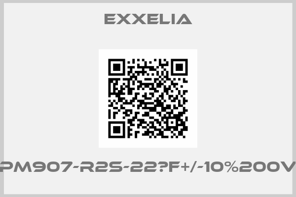 Exxelia-PM907-R2S-22μF+/-10%200V